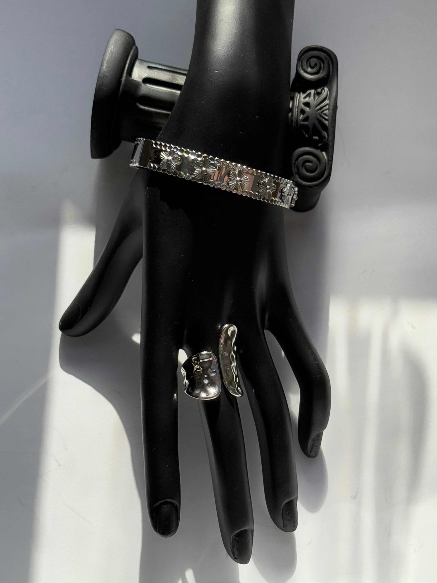 2 piece sets silver bracelet