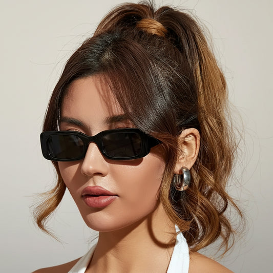 Black Rectangular Sunglasses