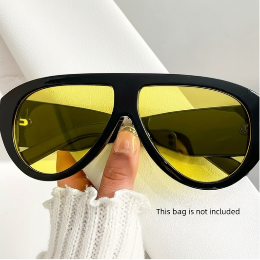 Black Sunglasses with Yellow Lenses