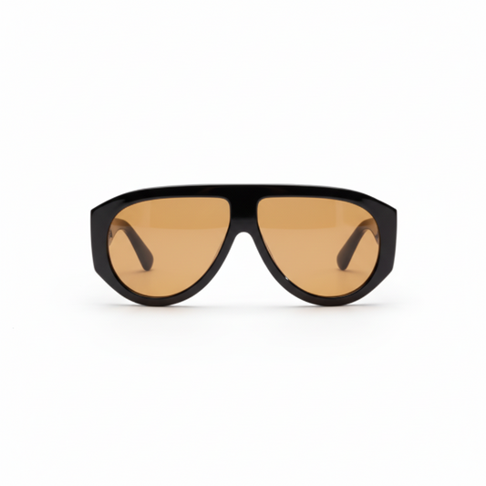 Trendy Oversized Black and Brown Stylish Sunglasses