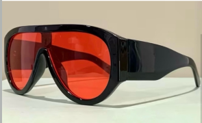 Black Sunglasses with Red Lenses