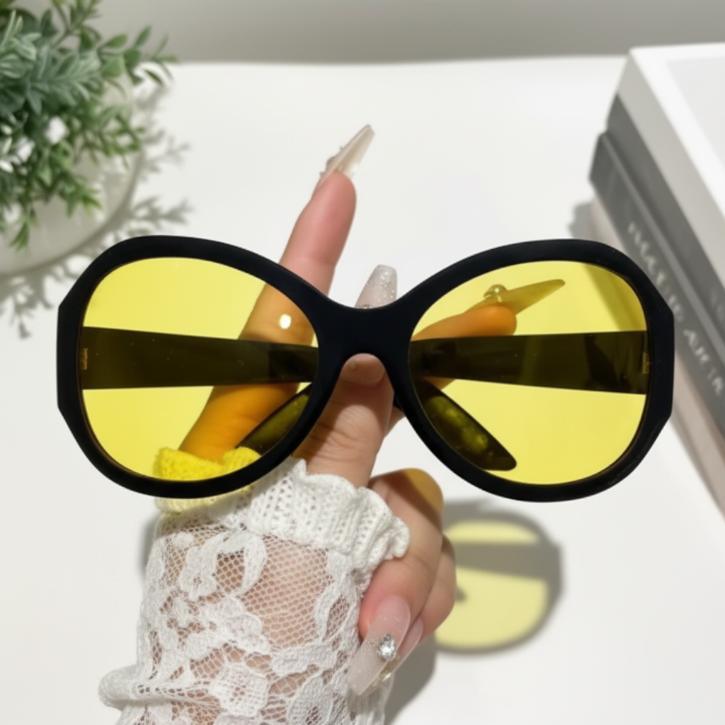 Black and Yellow Sunglasses