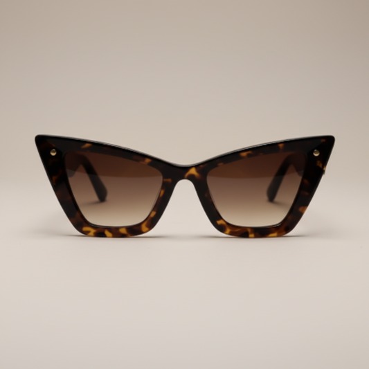 Tortoise Shell Cat-Eye Sunglasses