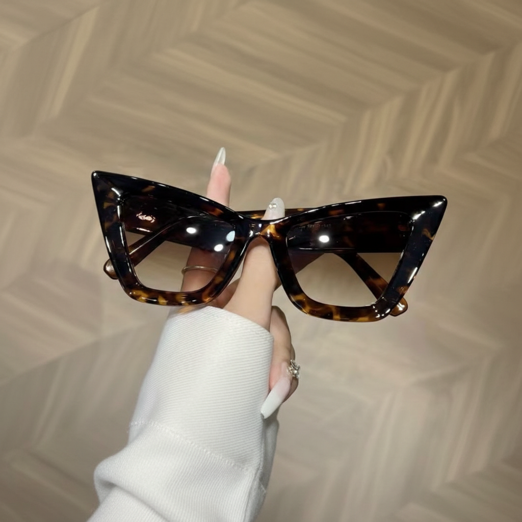 Tortoise Shell Cat-Eye Sunglasses