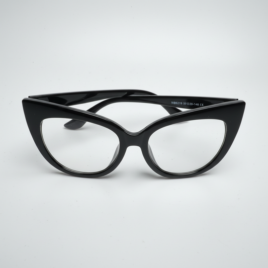 Bold Black Cat-Eye Sunglasses